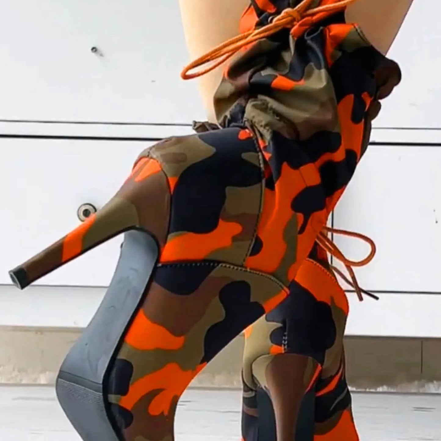 Stiletto Print Ankle Boots