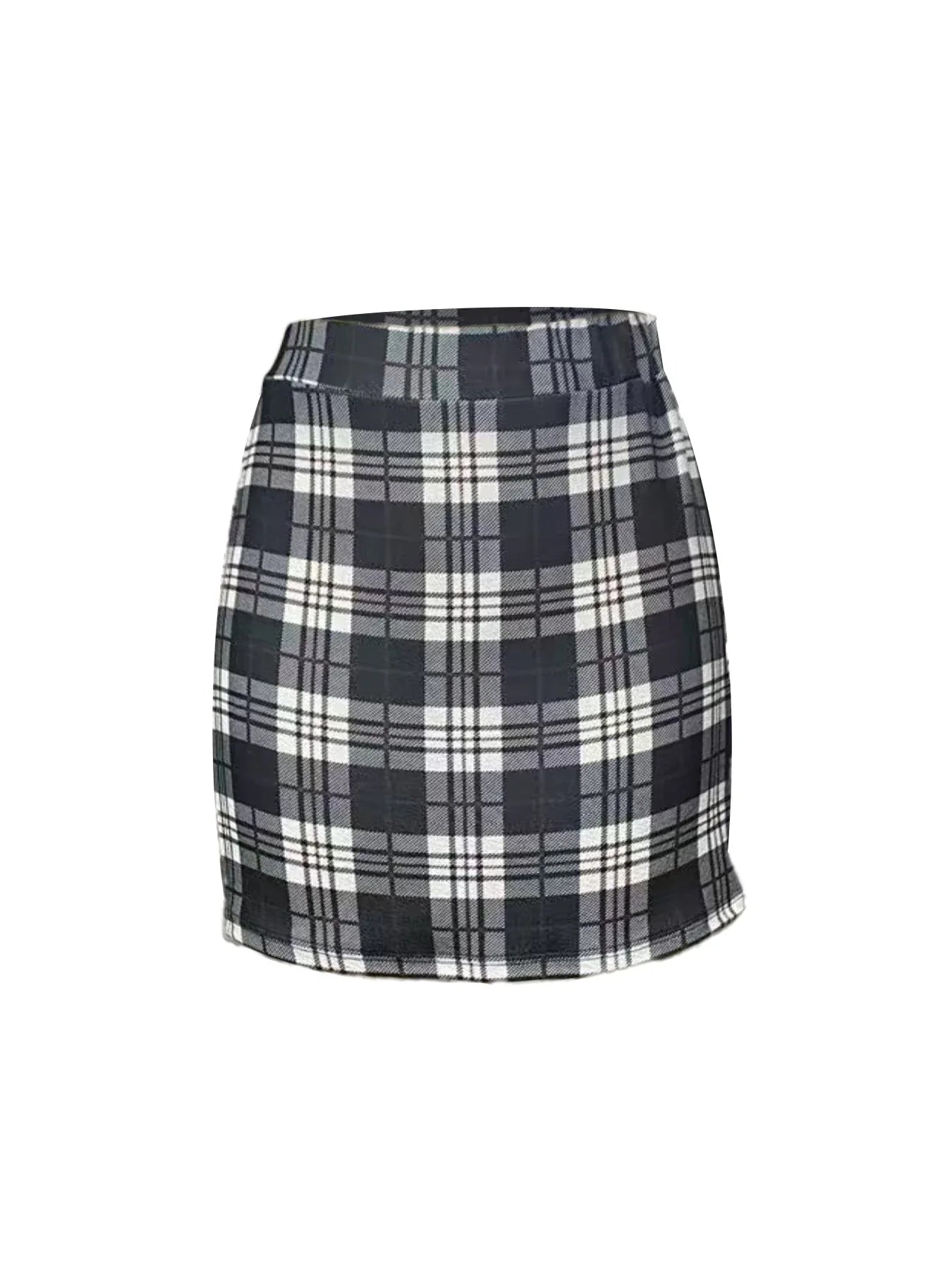 Elastic Waist Half Skirt