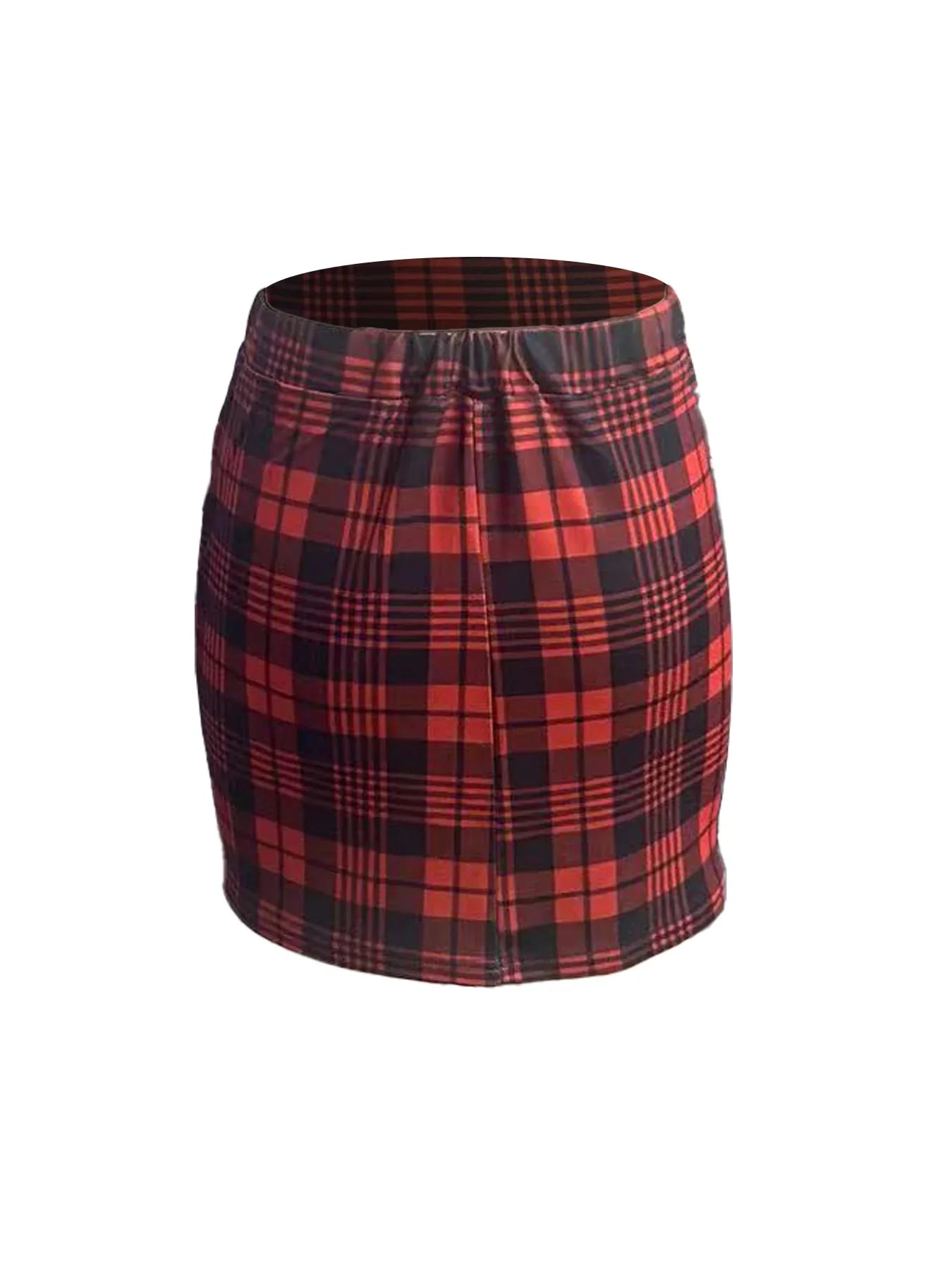 Elastic Waist Half Skirt