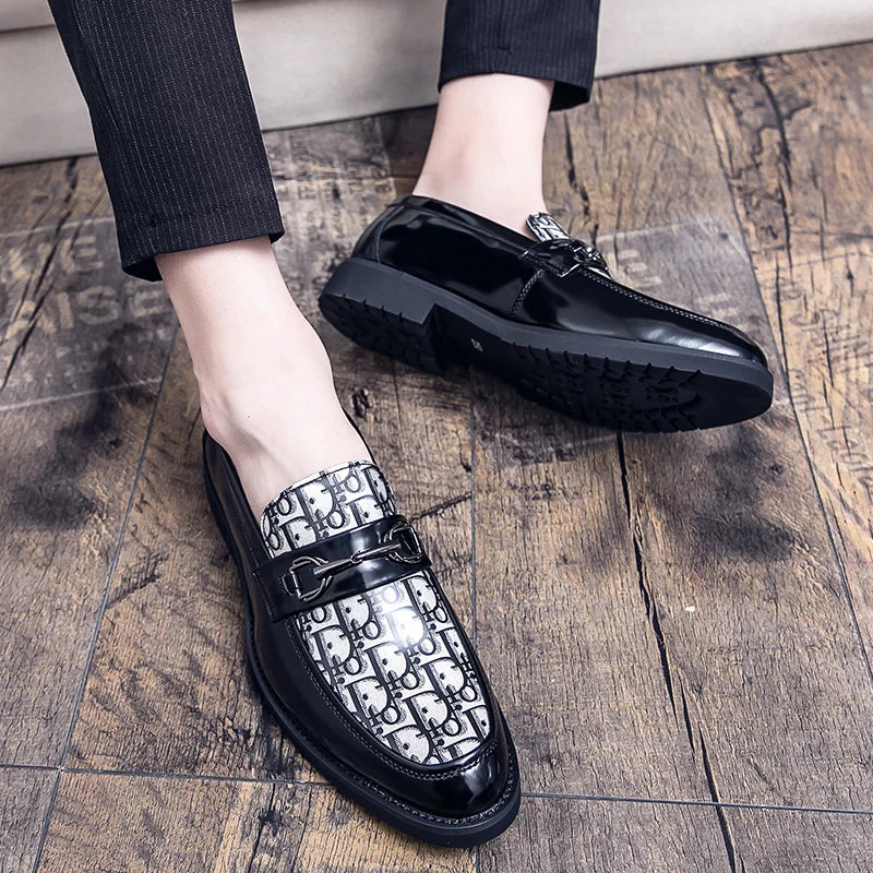 Ponted-Toe Leather Moccasins