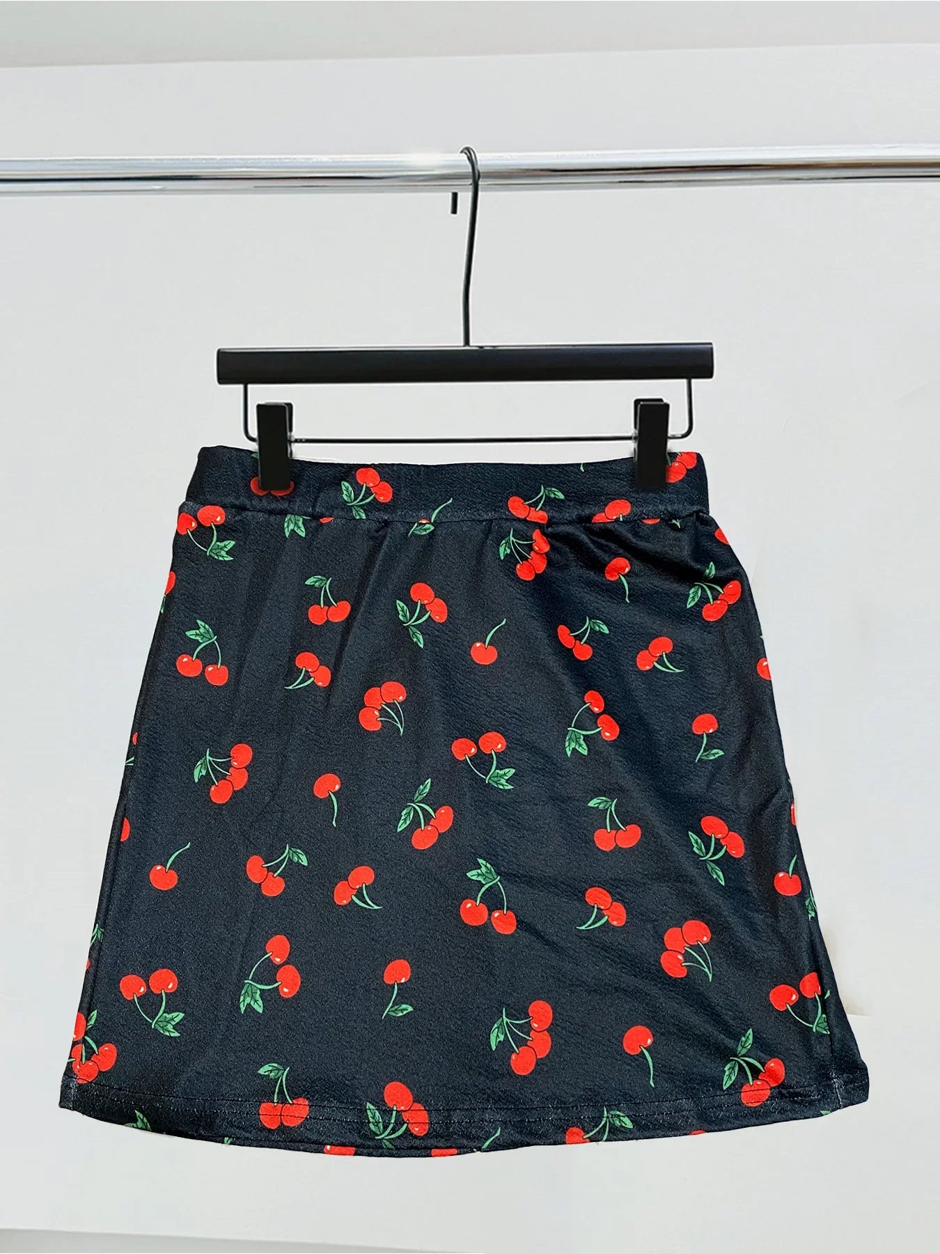 Elastic Waist Half Skirt