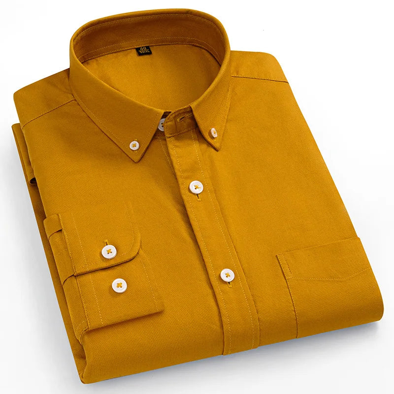 11XL Fits 160KG 10XL Big Tall Hot Sale Oxford 100% Cotton Man Shirts Long Sleeve with Stripes Business Casual Work White Shirt