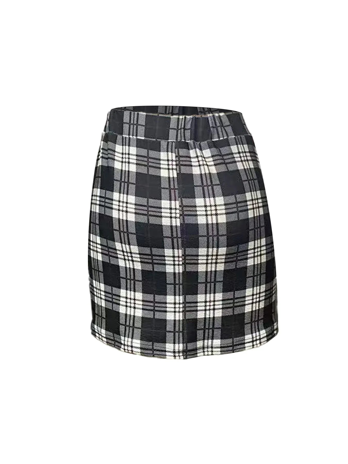 Elastic Waist Half Skirt