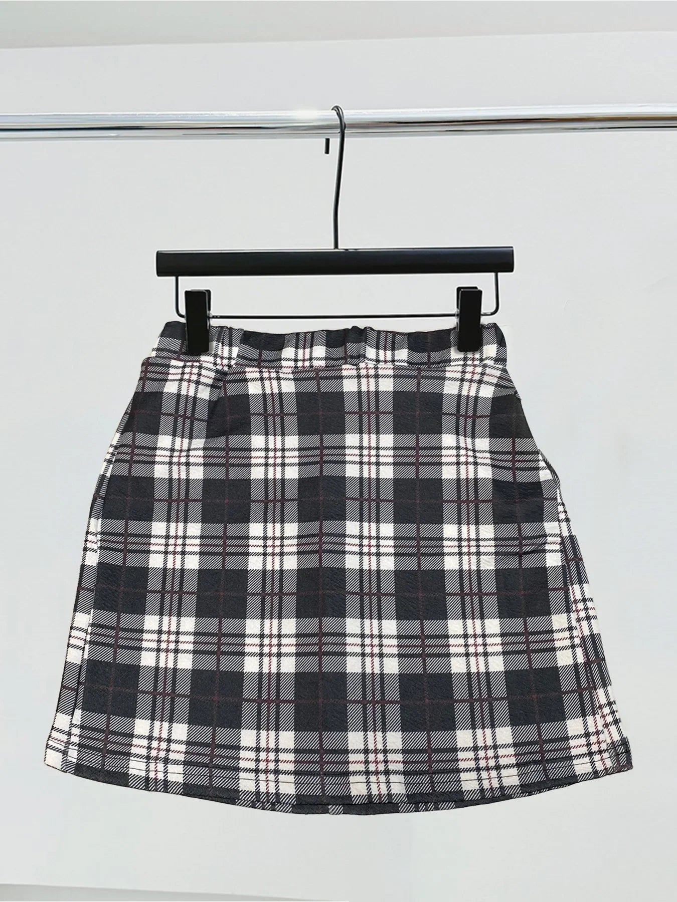 Elastic Waist Half Skirt