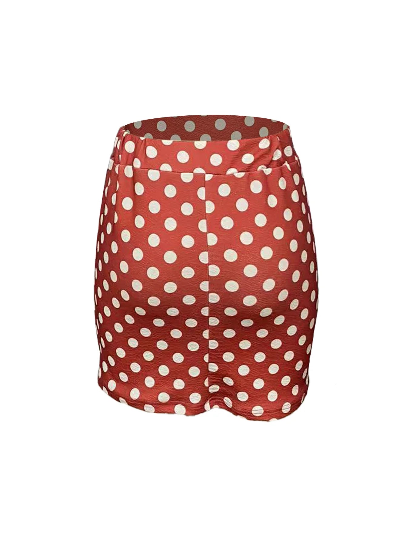 Elastic Waist Half Skirt