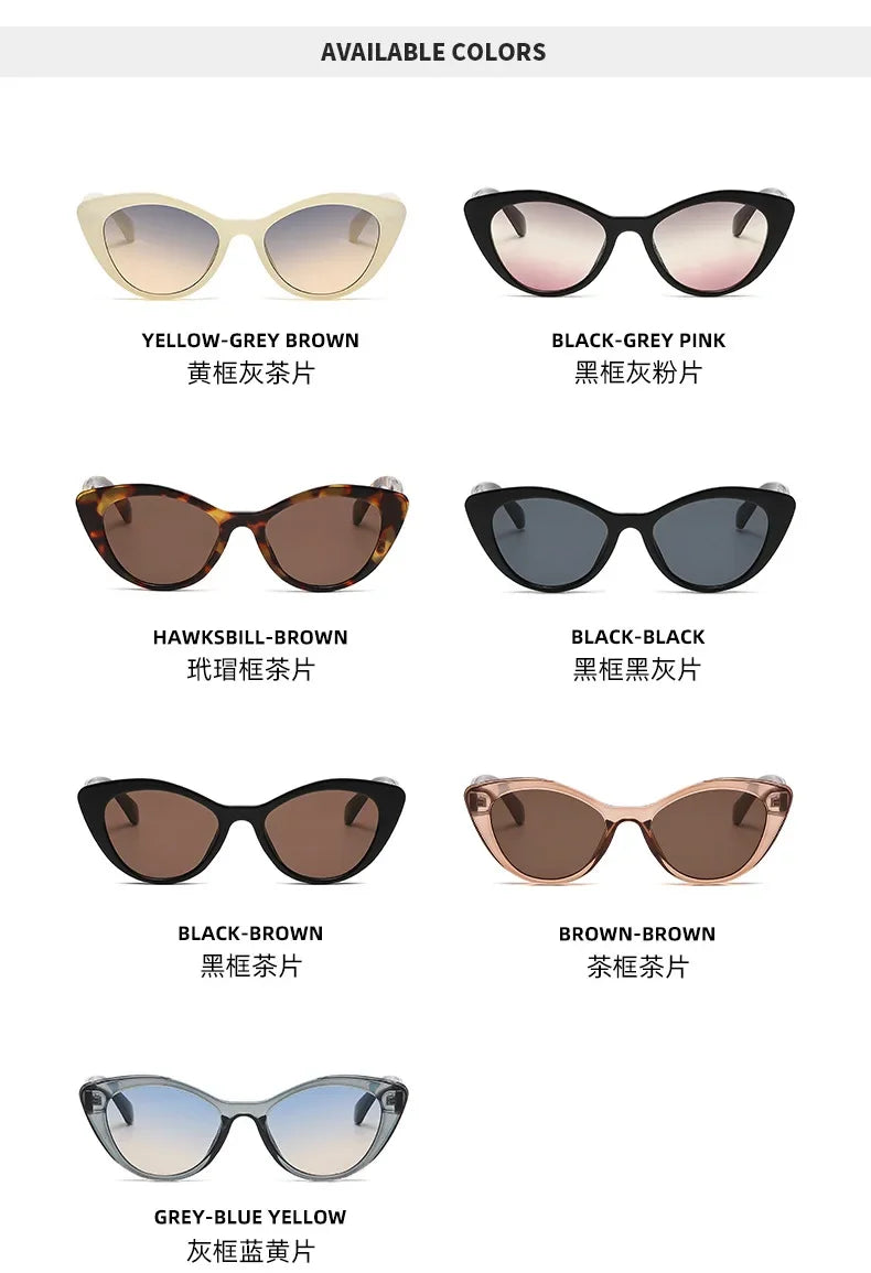 Vintage Cat Eyes Sun Glasses
