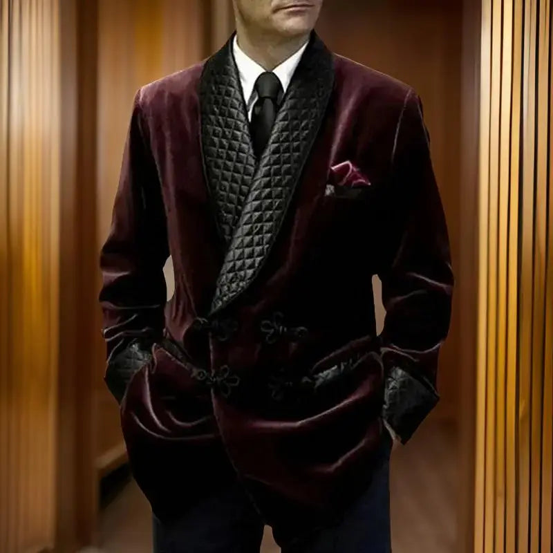 1 Piece Velvet Blazer