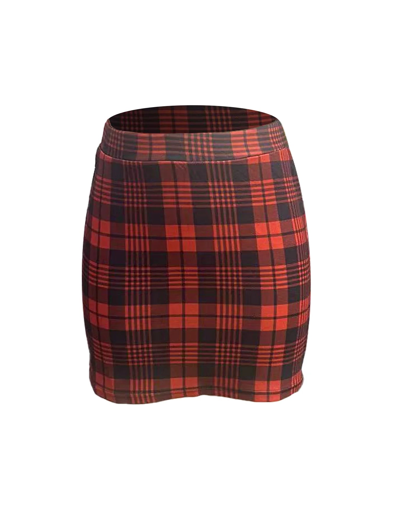 Elastic Waist Half Skirt