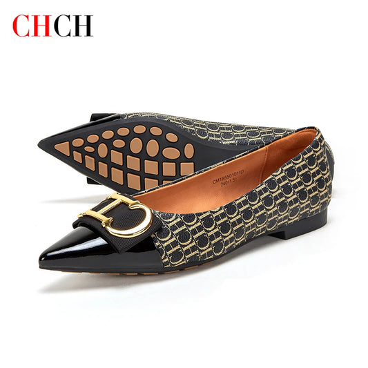Slip-On Leather Print Shoe