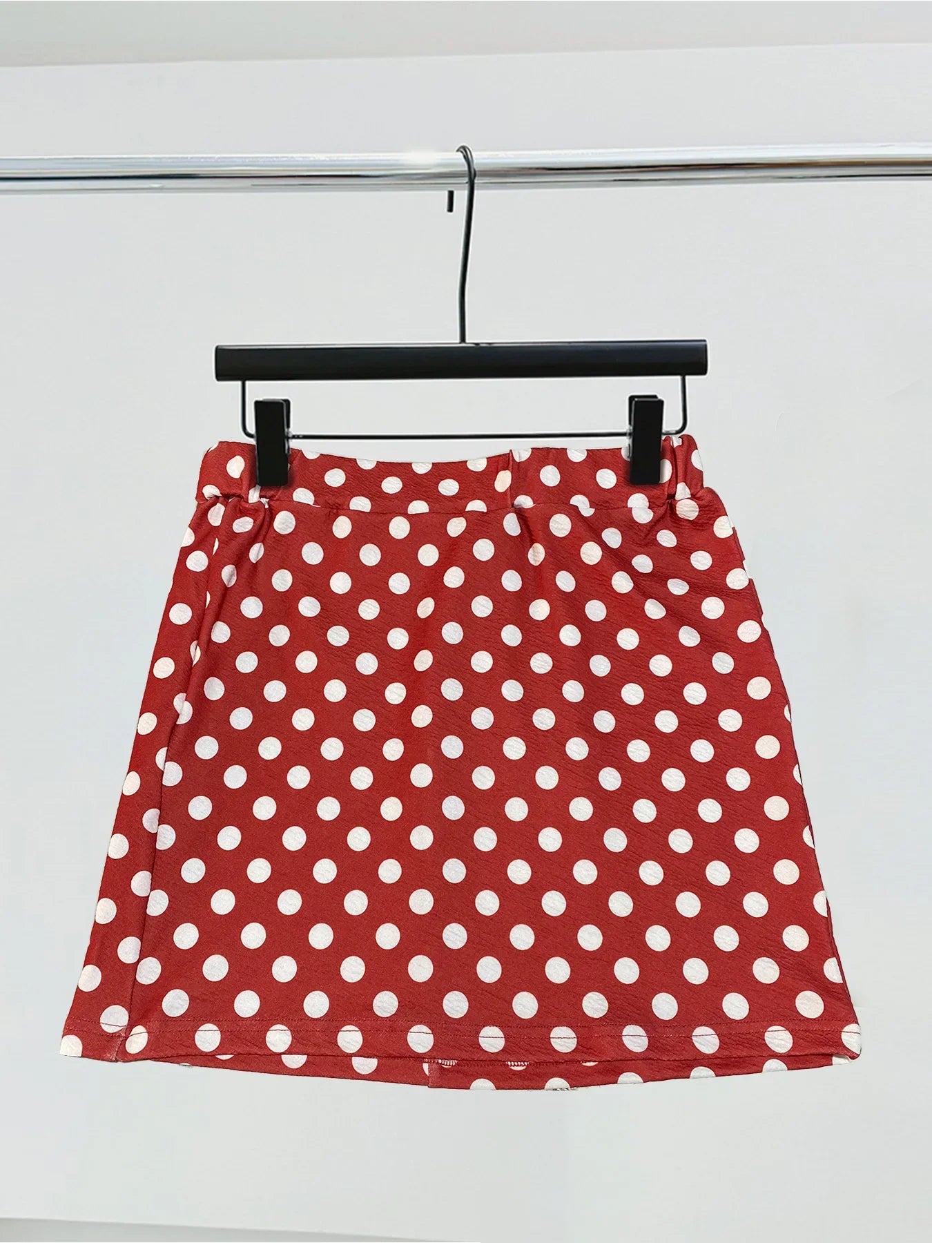 Elastic Waist Half Skirt