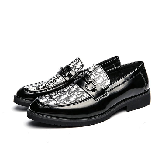 Ponted-Toe Leather Moccasins